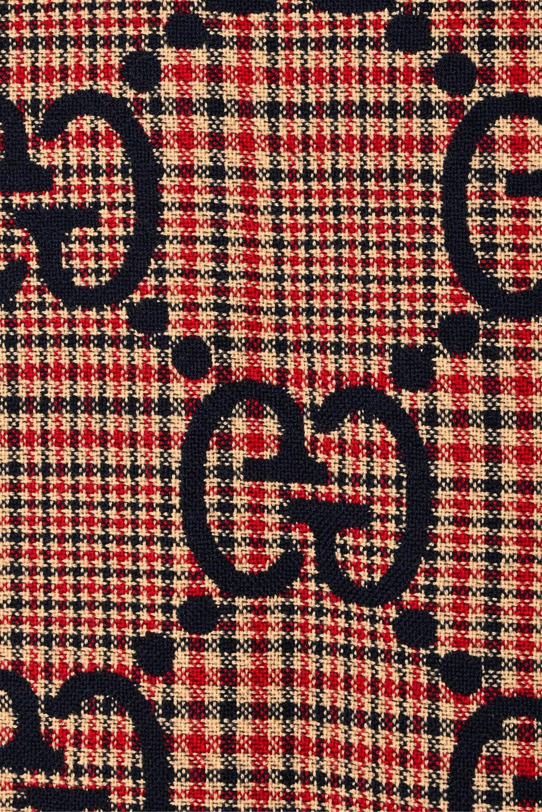Gucci Reversible Plaid GG Monogram Scarf