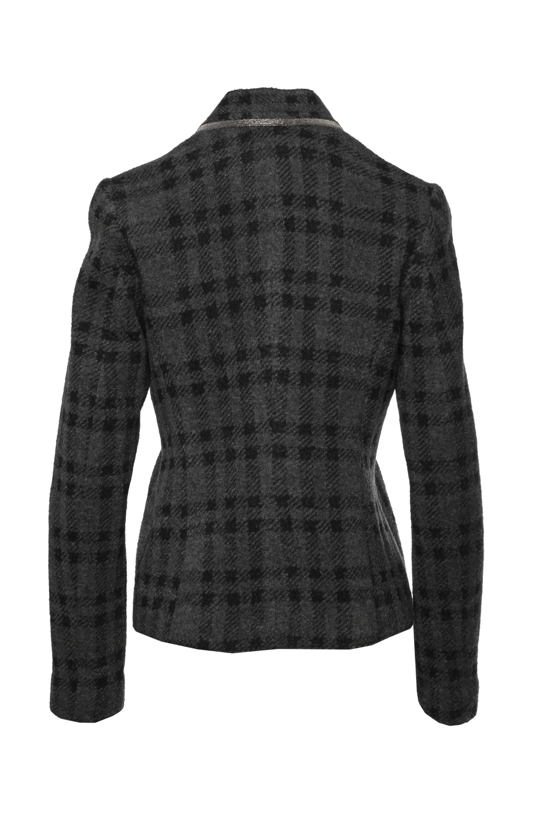 Fabiana Filippi Size XS Embellished Collar Plaid Jacket
