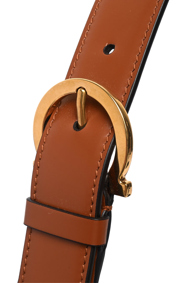 Salvatore Ferragamo Trifolio Calfskin Leather Shoulder Bag