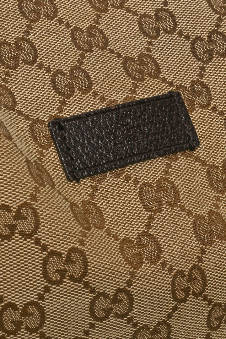 Gucci Medium GG Canvas Web Boston Bag