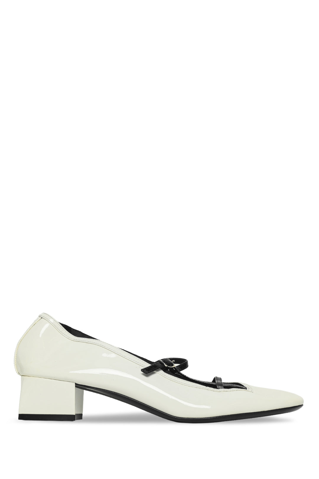 Khaite Size 38 Fawn Patent Leather Mary Jane Pumps