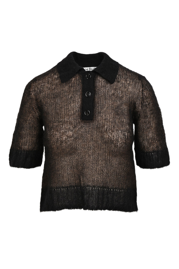 Acne Studios Size S Mohair-Blend Kleah Polo Tops