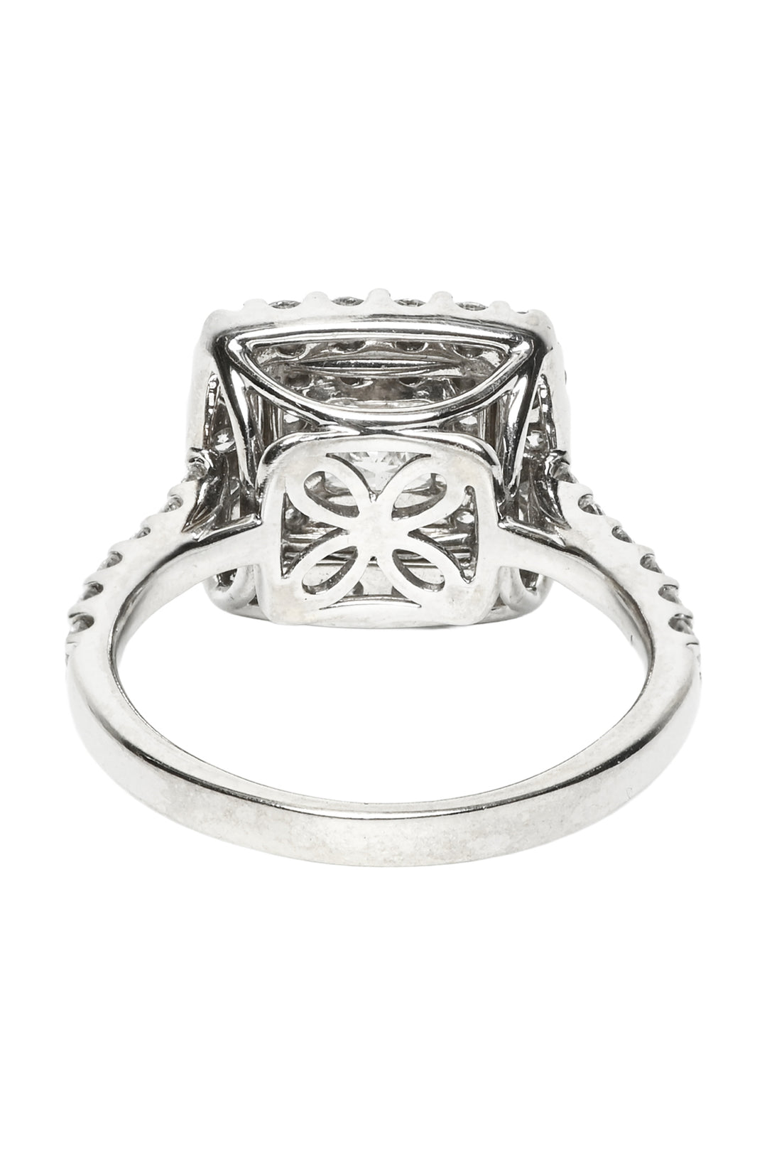 14K White Gold Multi Diamond Size 7 Ring
