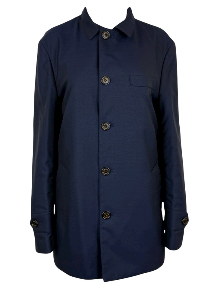 Brunello Cucinelli Size M Men's Water-Resistant Padded Trench Coat