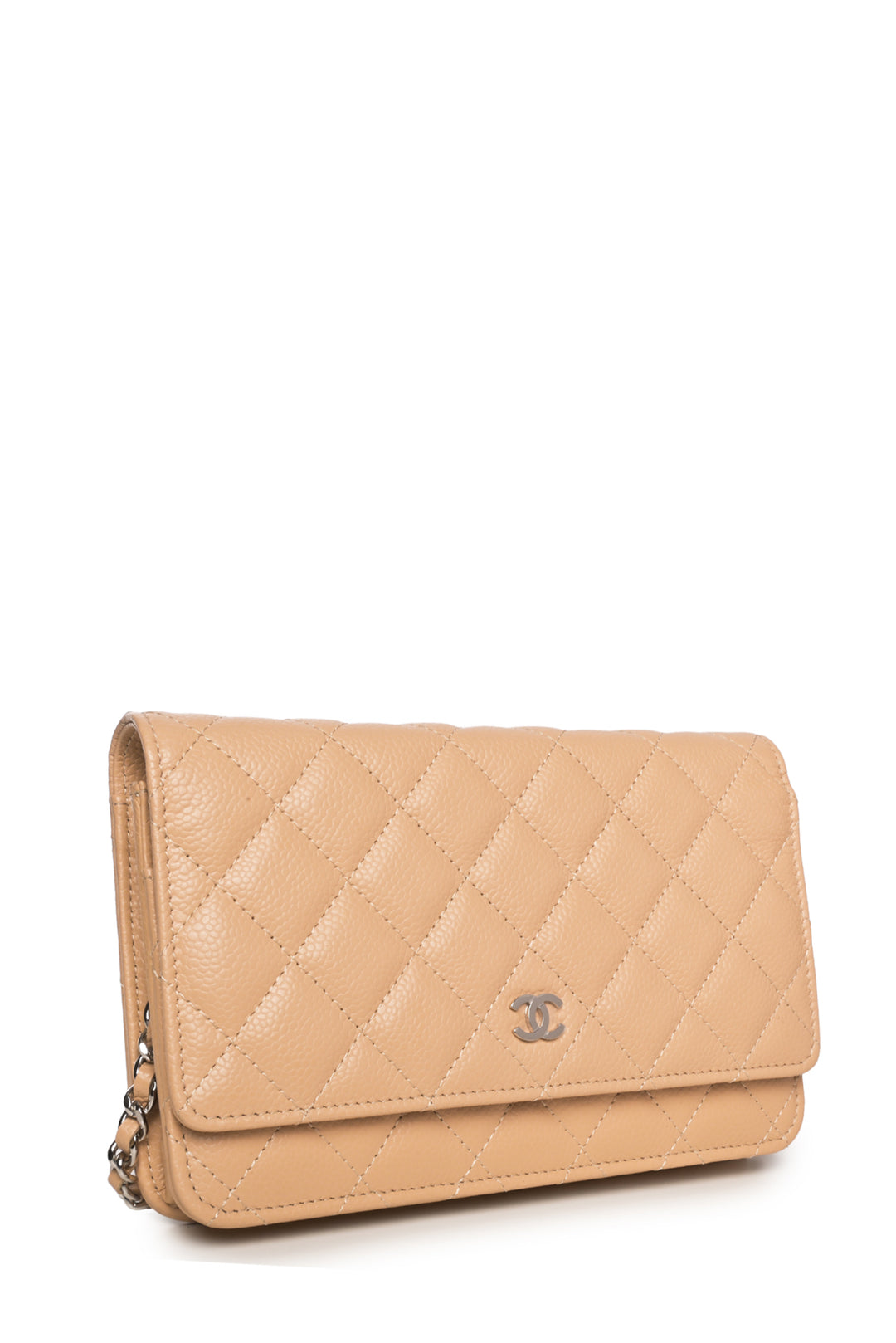 Chanel Quilted Caviar Wallet on Chain