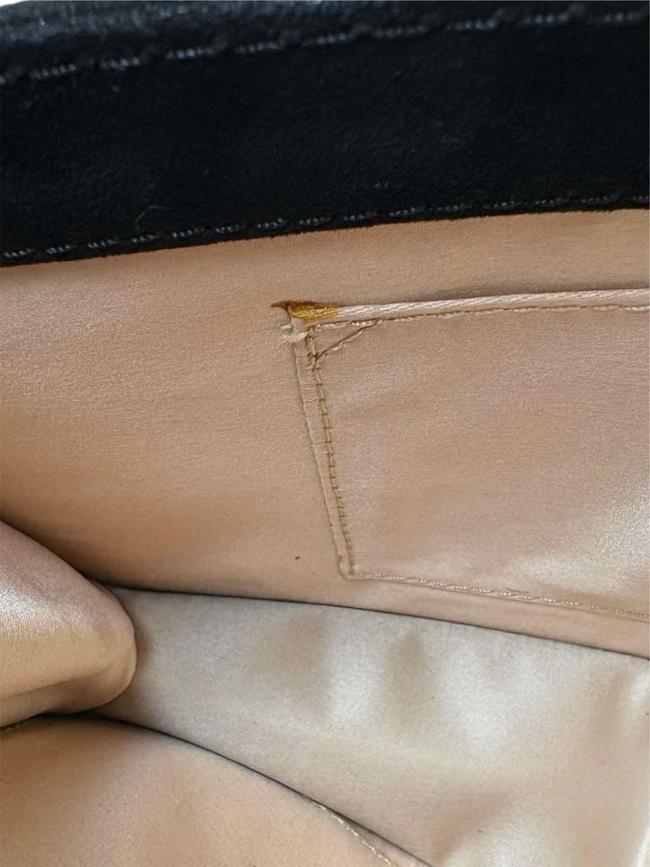 Valentino Suede Crystal Butterfly Clasp Clutch