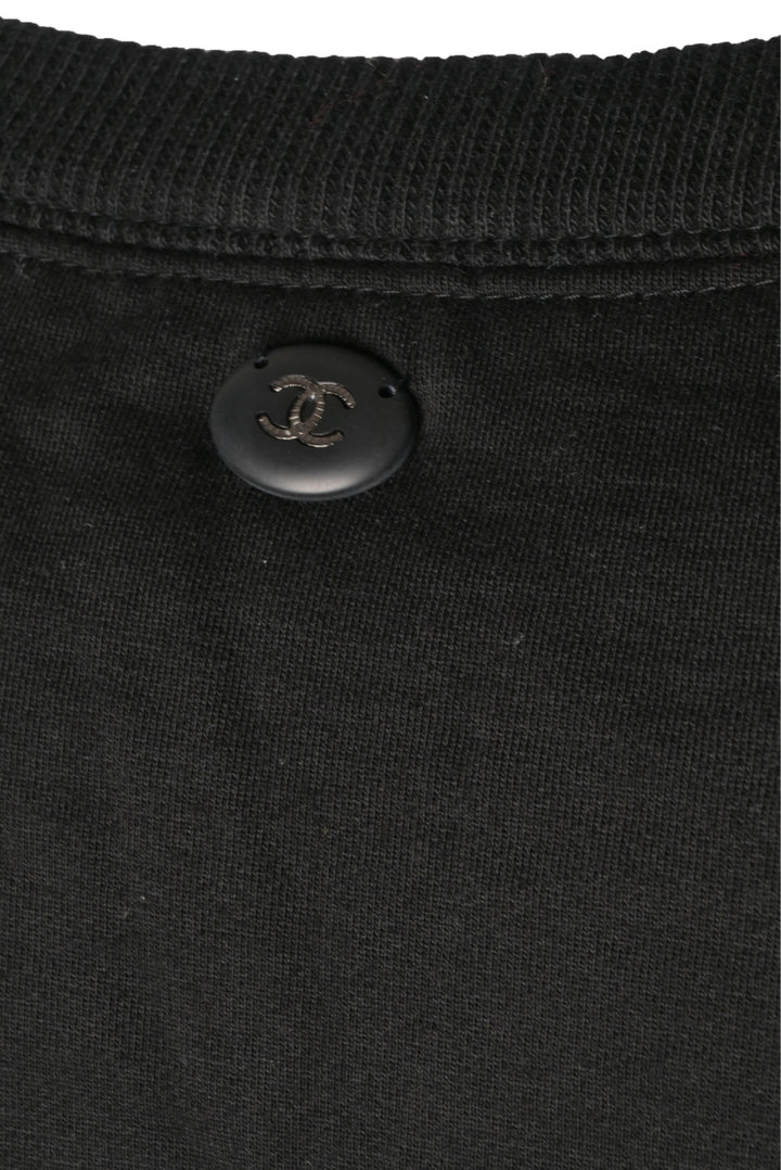 Chanel Size 34 Velvet Gabrielle Chanel Logo Crewneck Sweater