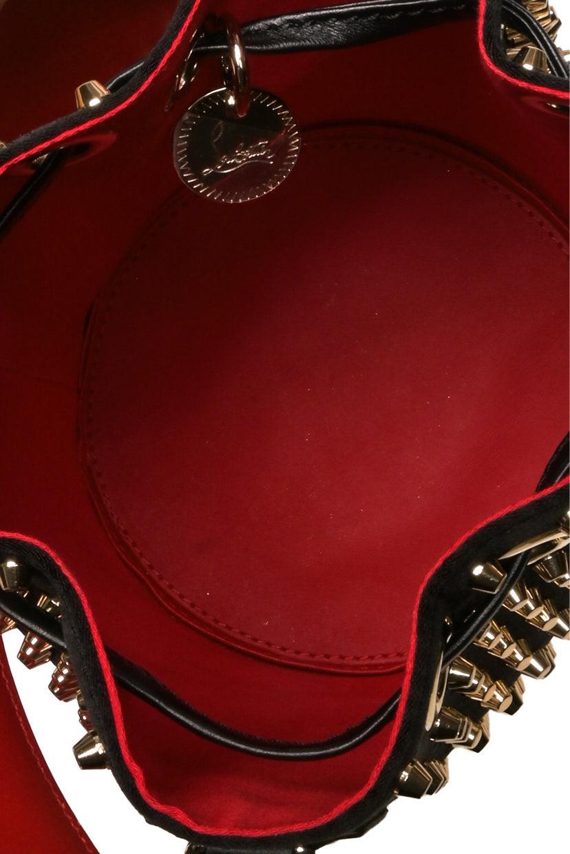 Louboutin Satin Studded Bucket Bag