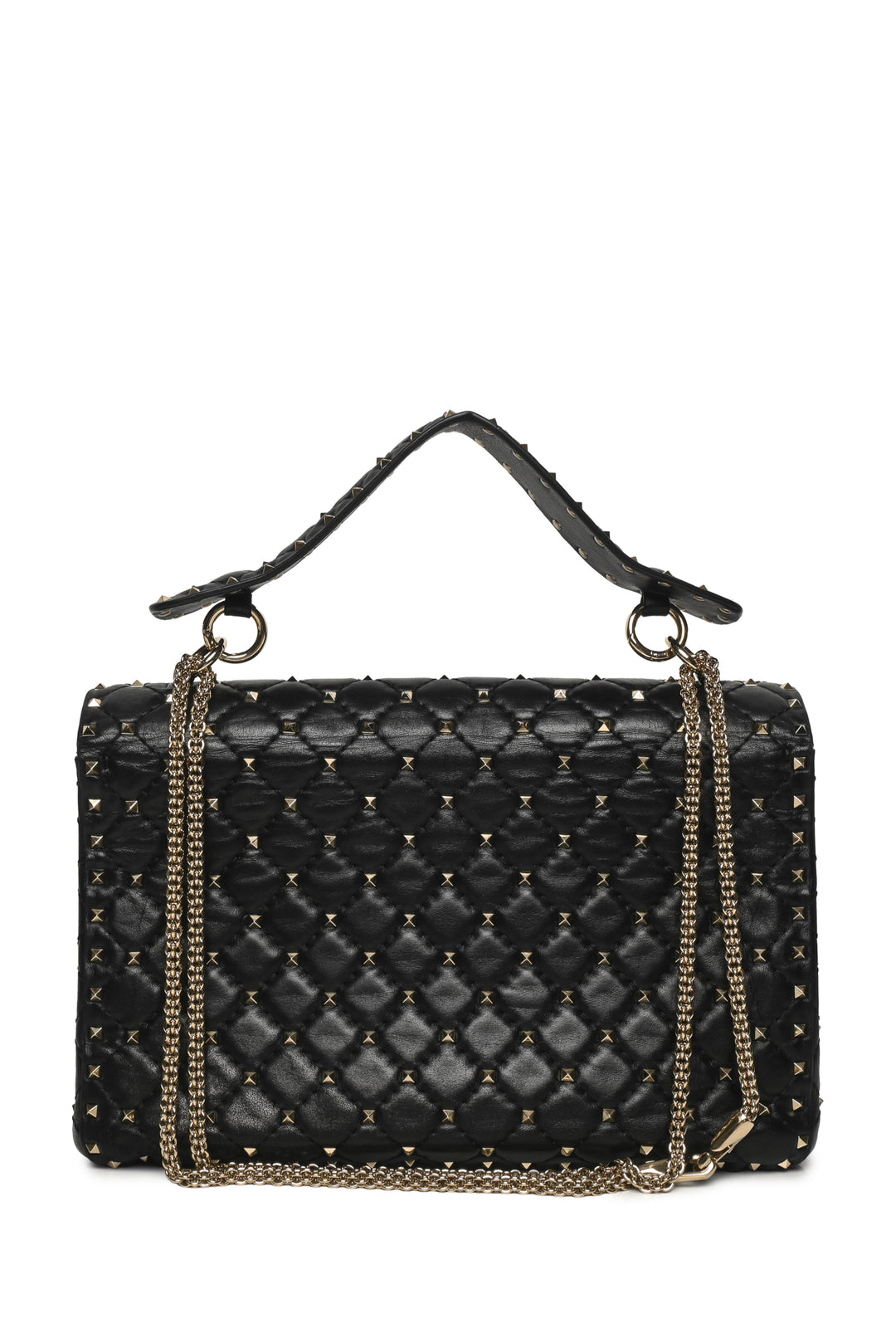Valentino Large Rockstud Spike Nappa Leather Shoulder Bag