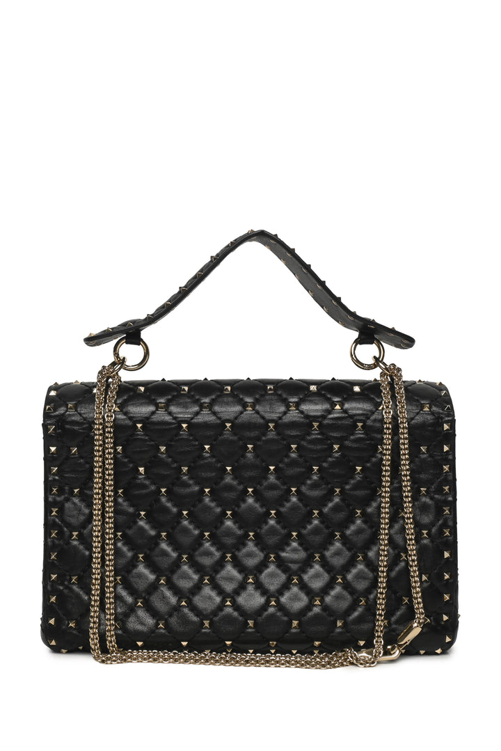 Valentino Large Rockstud Spike Nappa Leather Shoulder Bag