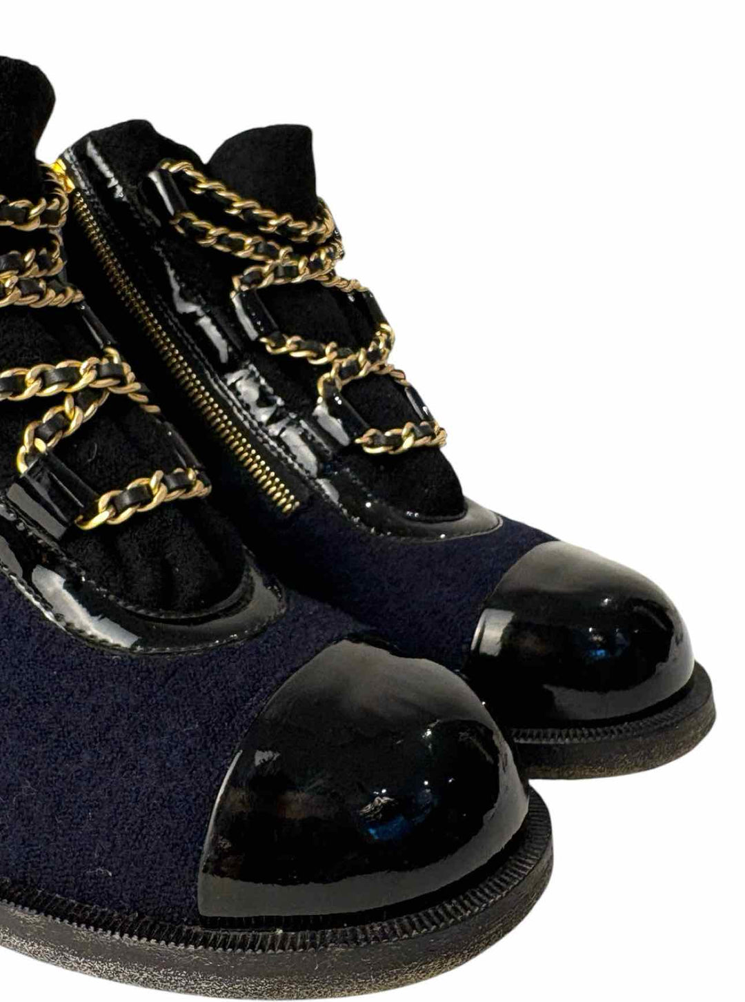 Chanel Size 37.5 Paris Salzburg Wool Ankle Boots