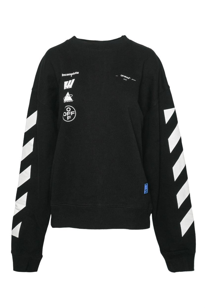 Off White Size L Diag Mariana De Silva Crewneck Sweatshirt