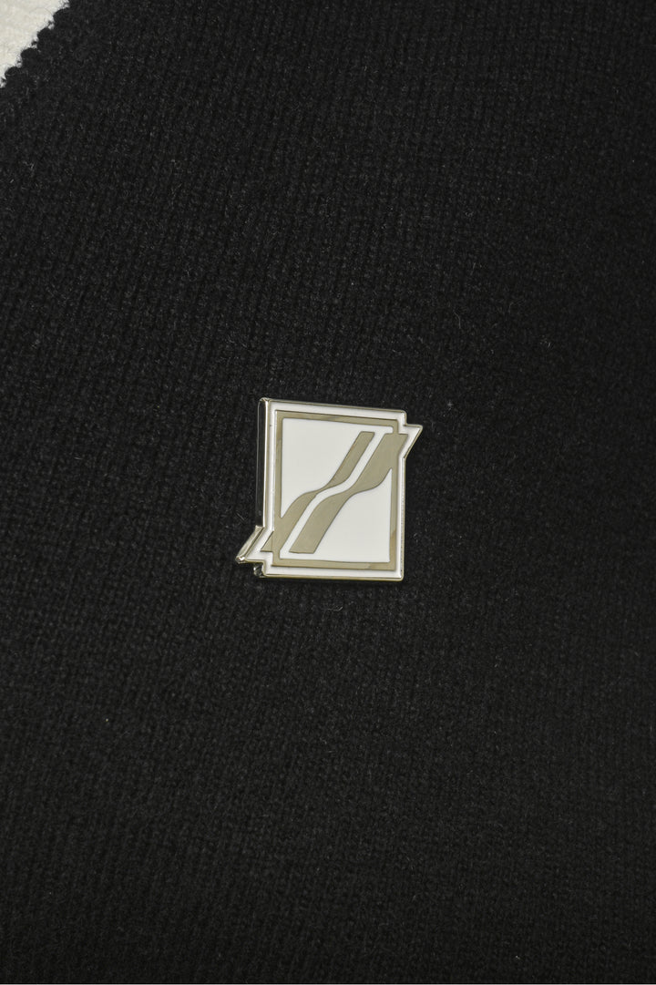 Welldone Size S Men's Logo Metal Detail Knit Vest