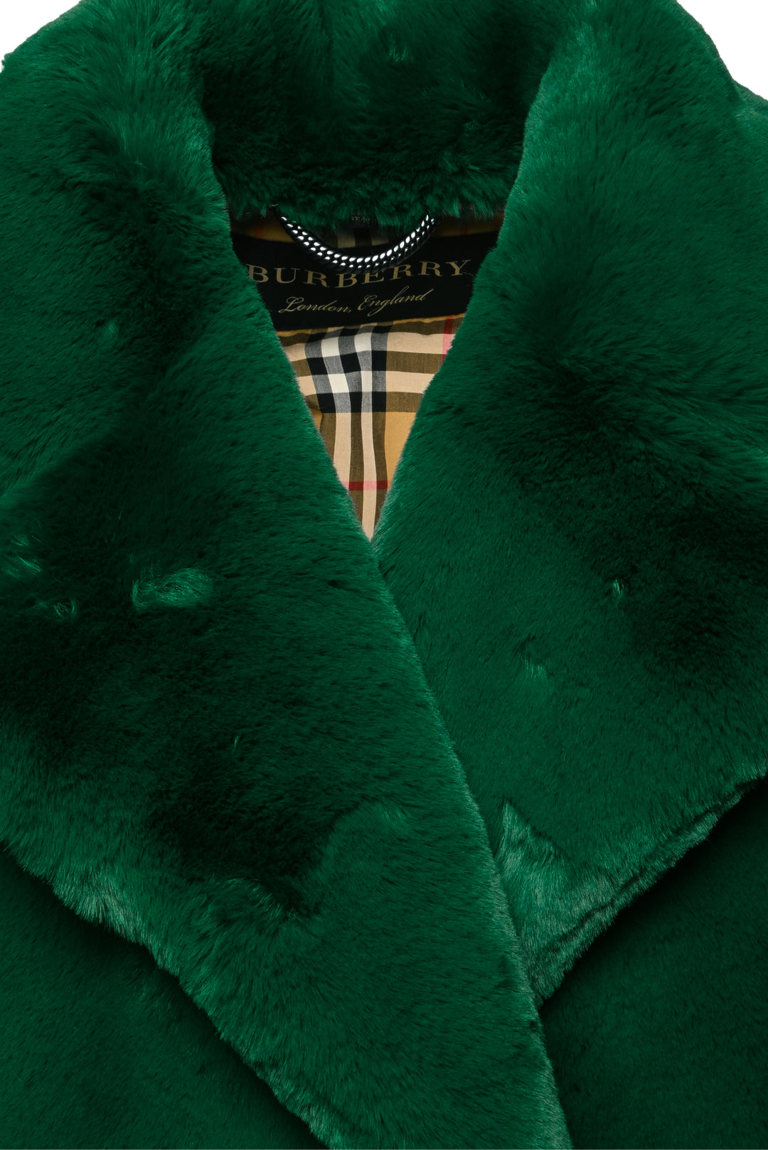 Burberry Size 10 Faux Fur Jacket