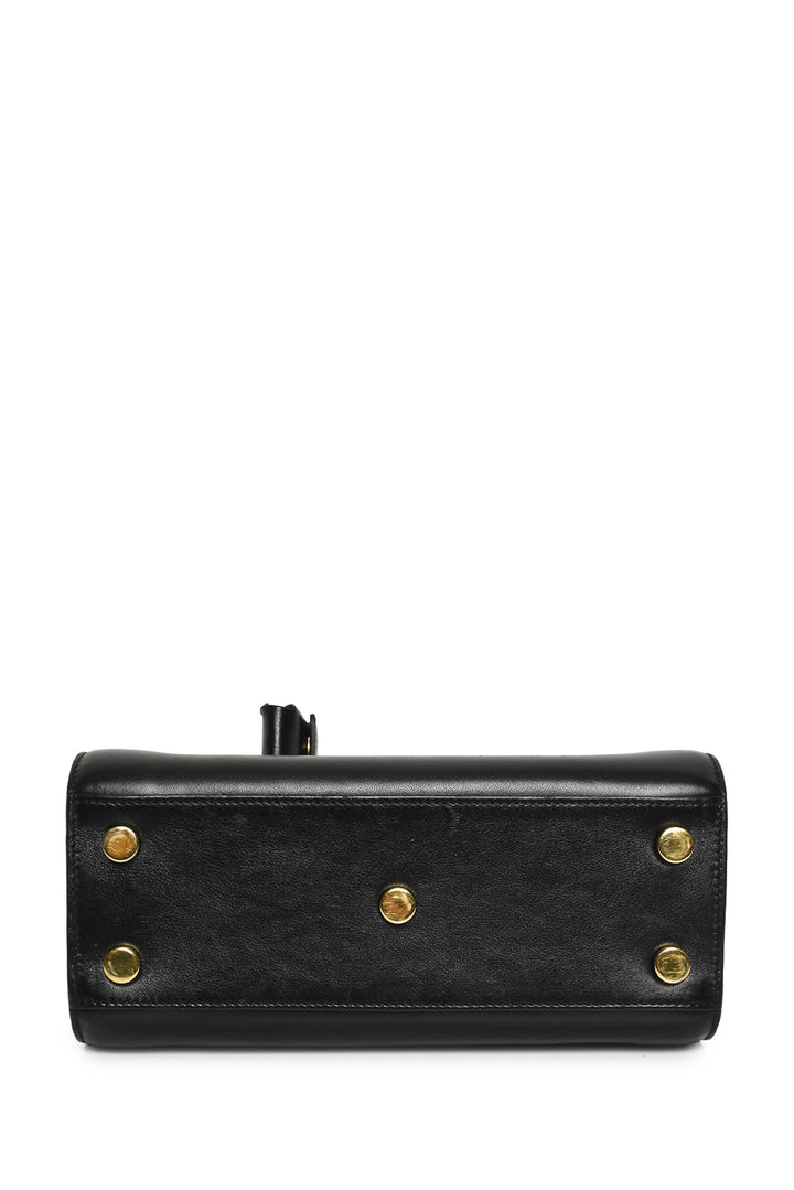 Saint Laurent Smooth Leather Nano Sac De Jour Tote