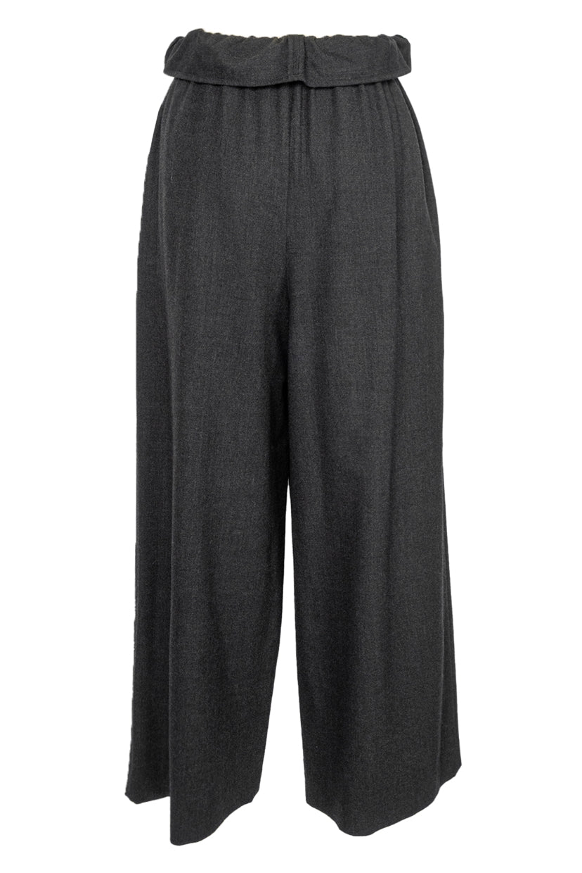 Enfold Size 36 Ruffle Waistband Wool Pants