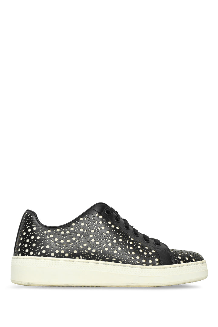 Alaia Size 36 Laser Cut Leather Sneaker