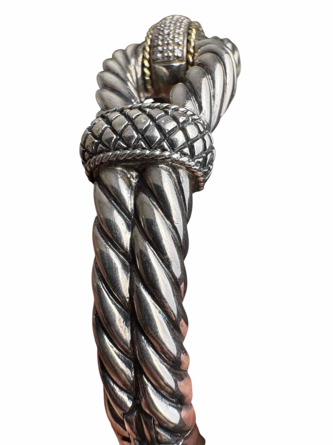 Birks Andrea Candella Sterling Silver w/18KT Gold Diamond  Bracelet