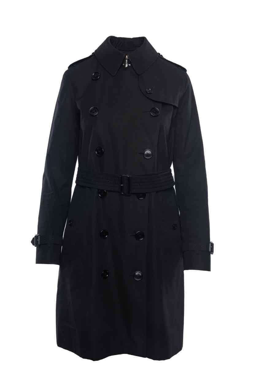 Burberry Size 6 Mid-Length Lightweight Kensington Trench Coat