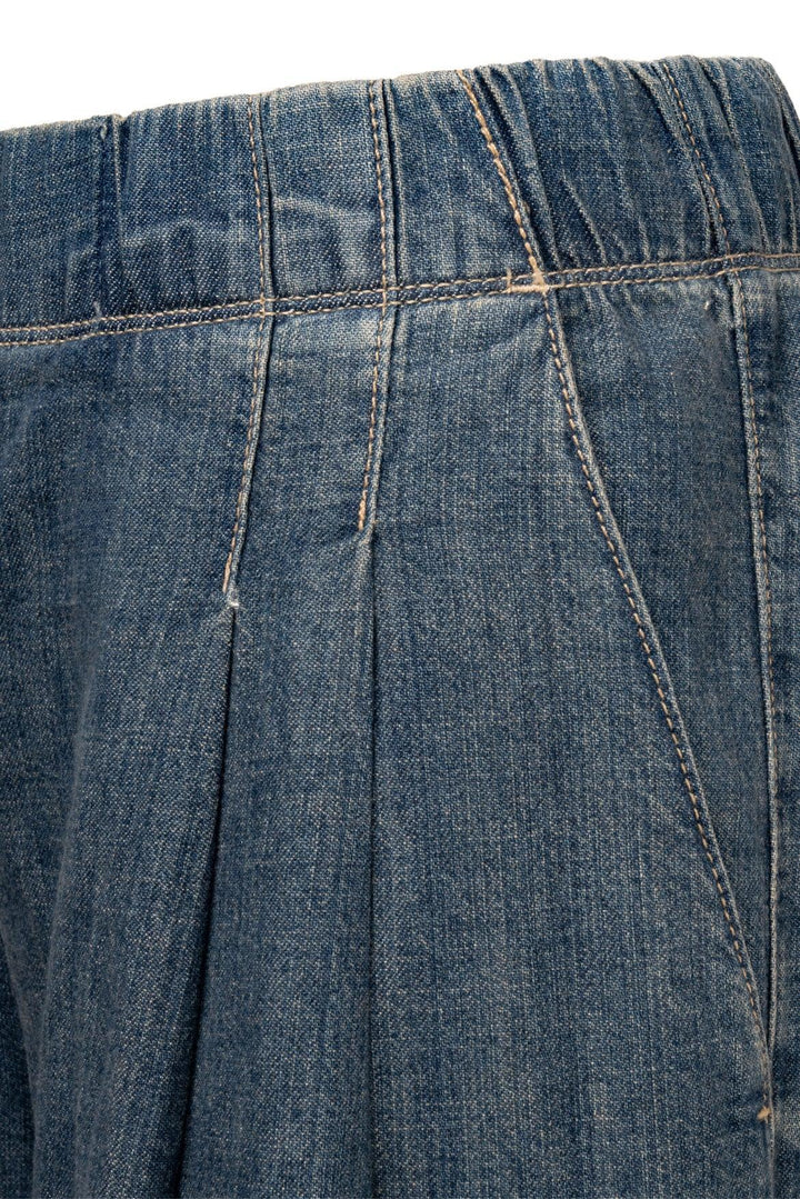 James Perse Size 0 Pleated Denim Pants