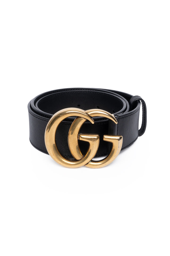 Gucci Size 34 GG Leather Belt