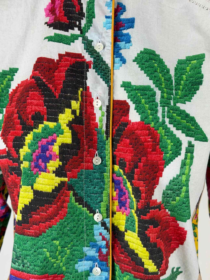 Pierre-Louis Mascia Size M Floral & Animal Print Blouse