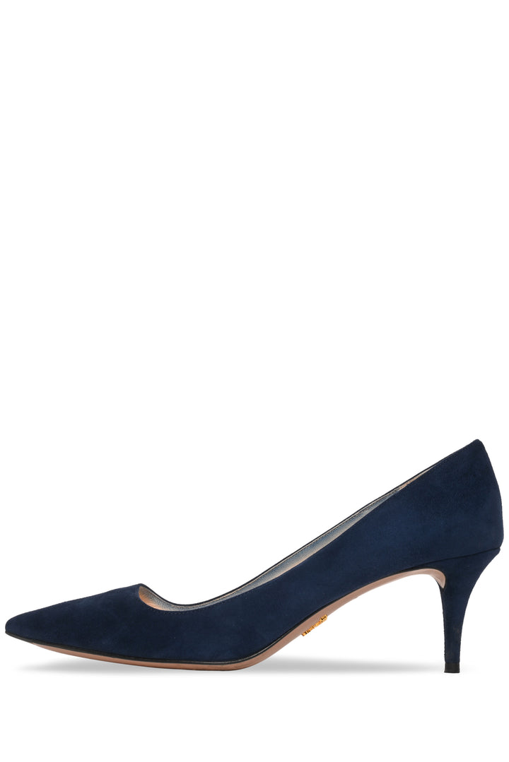 Prada Size 41 Pointed Toe Suede Pumps