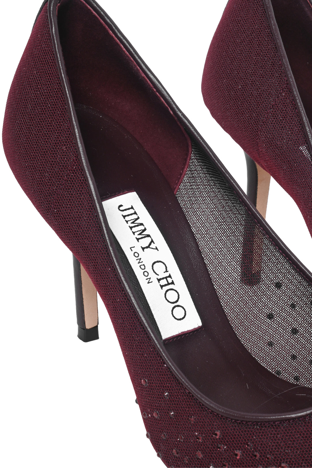 Jimmy Choo Size 36 Love 85 Rhinestone Mesh Pumps