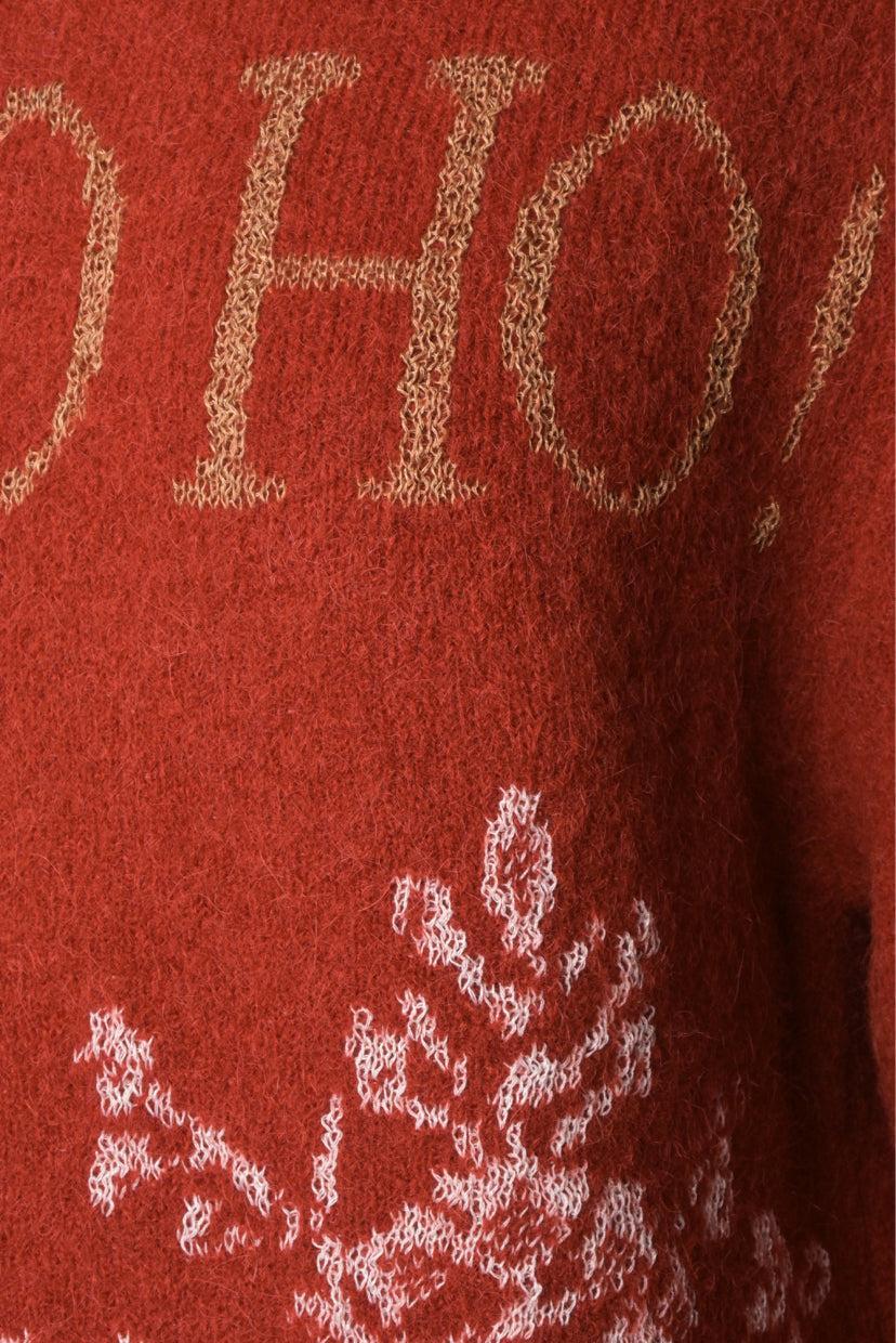 Sara Pacini Size OS Ho Ho Ho Graphic Sweater