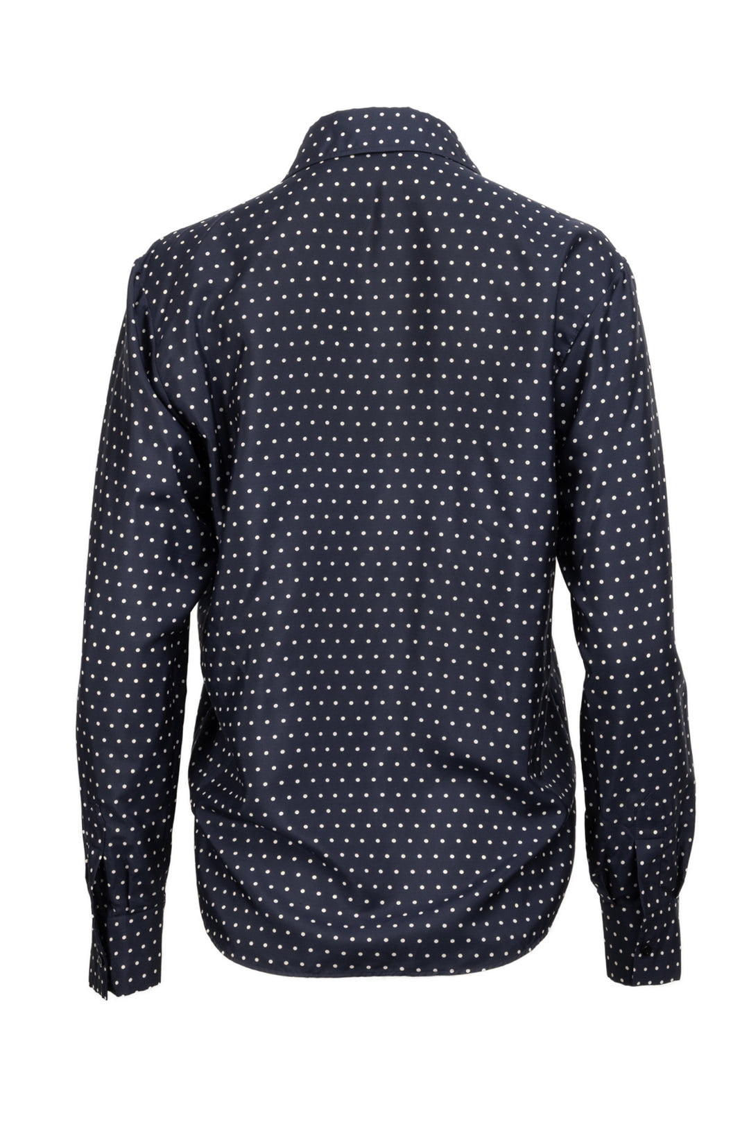Dior Size 4 Polka-Dot Silk Blouse