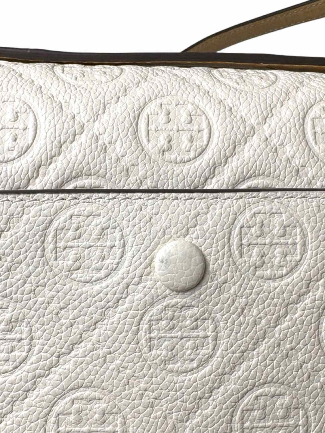 Tory Burch T Monogram Pebbled Leather Purse