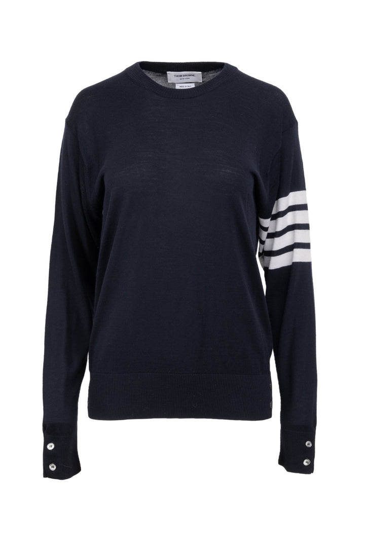 Thom Browne Size 2 Men's 4 Bar Wool Sweater