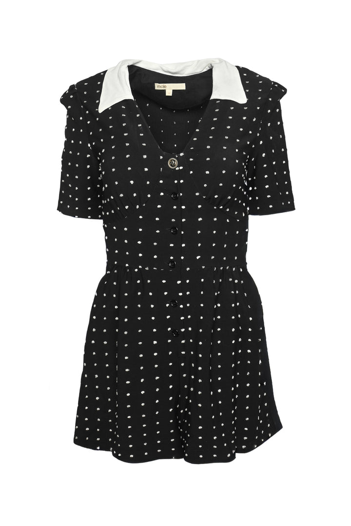 maje Size 36 Irandi Polka Dot Playsuit