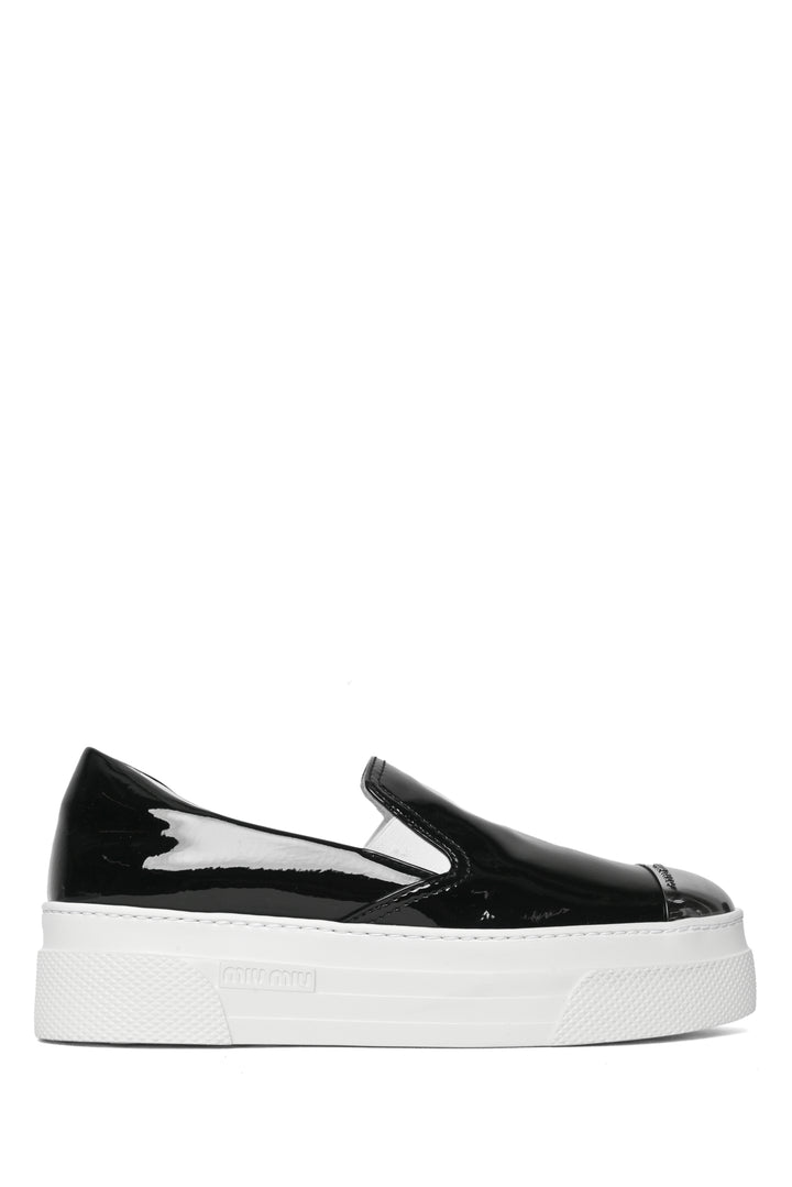 Miu Miu Size 38 Patent Slip-On Sneaker