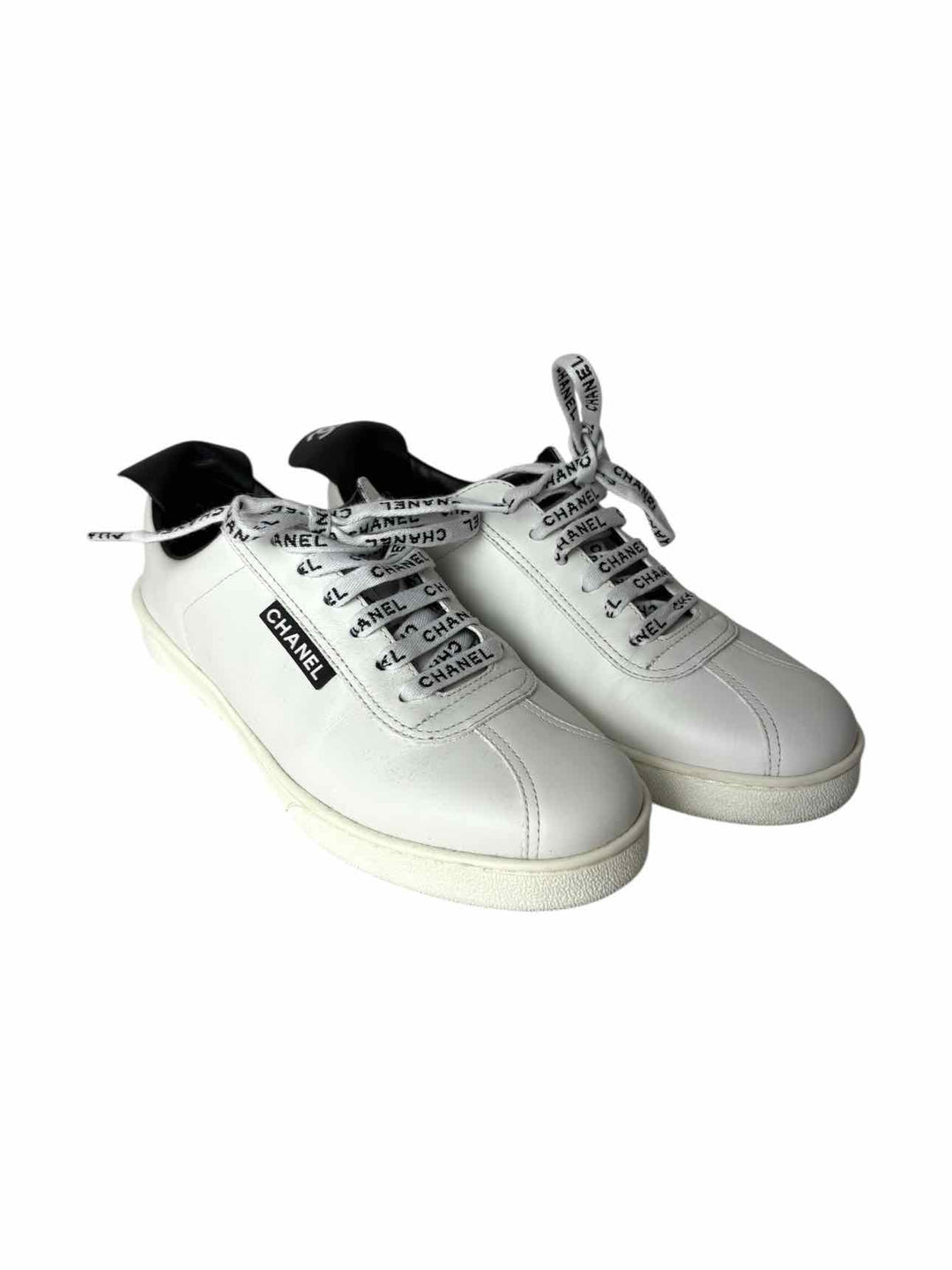 Chanel Leather Logo  Size 36.5 Sneaker