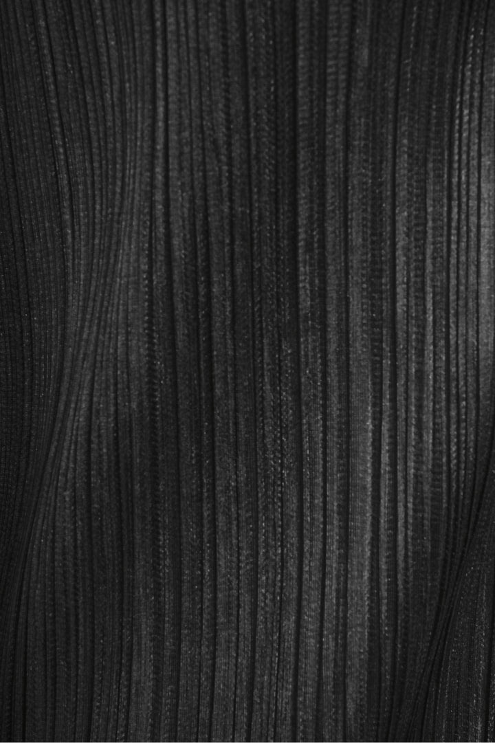 Pleats Please Size 3 Pleated Side Slit Cardigan