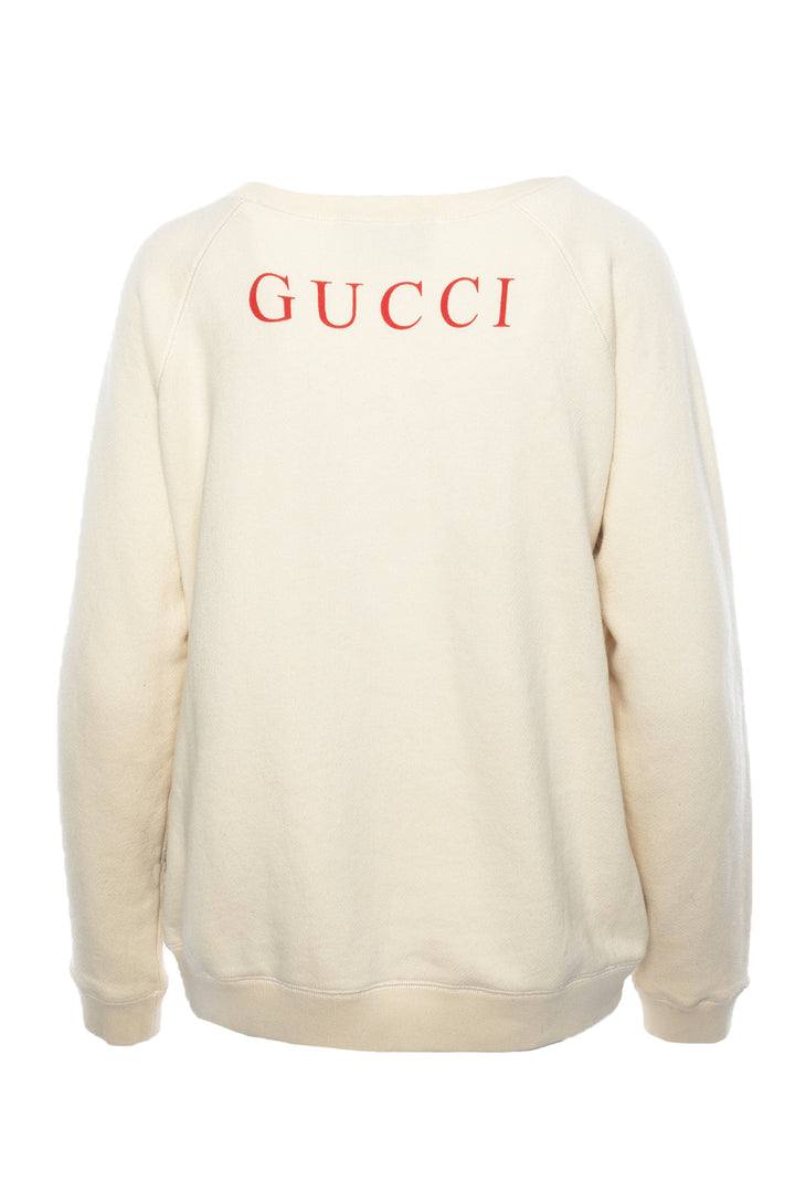 Gucci Size M 2018 Manga Girl Sequin Embellished Sweatshirt