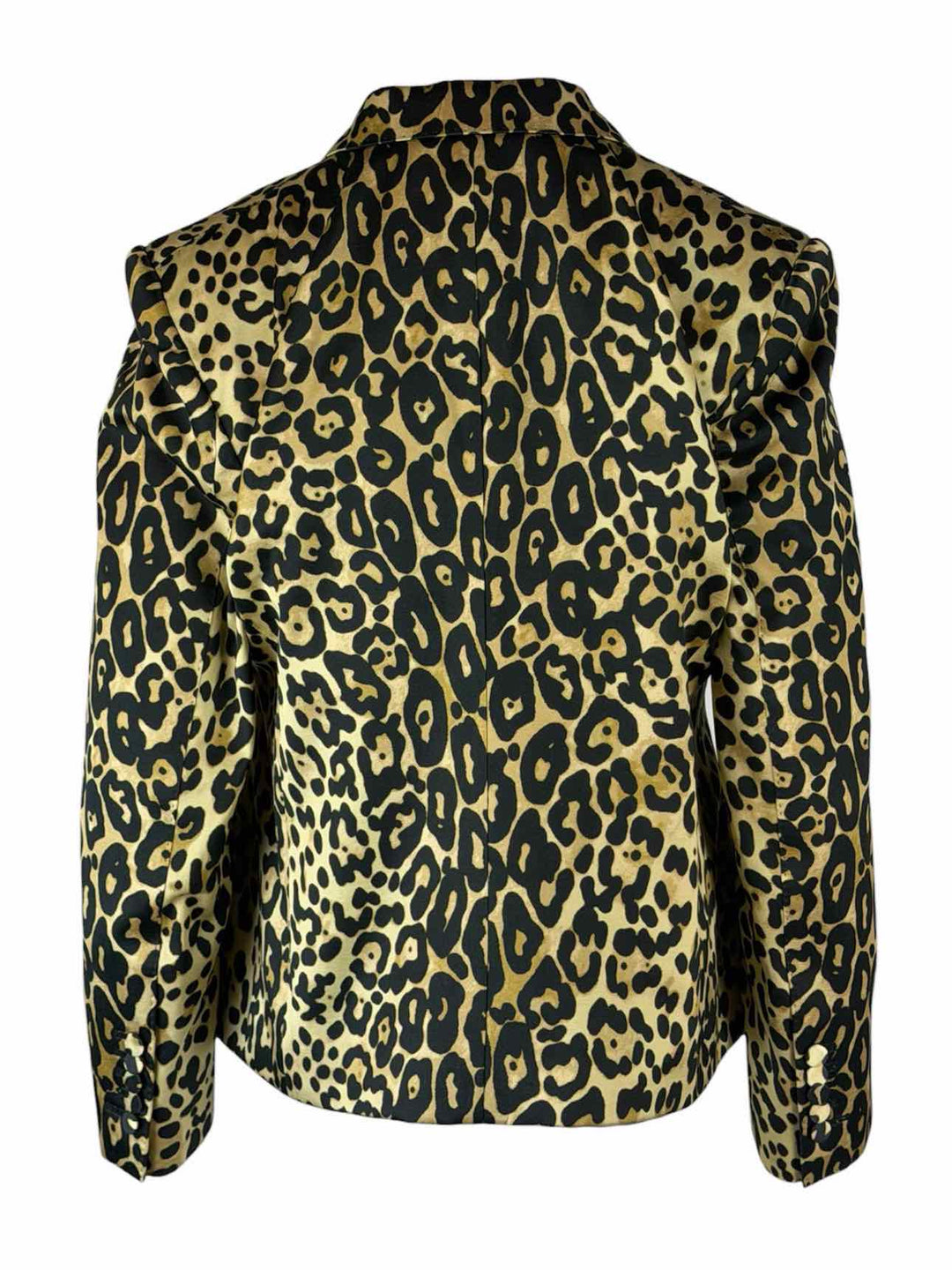 Tom Ford Size 48 Leopard Print Cotton-Blend Blazer