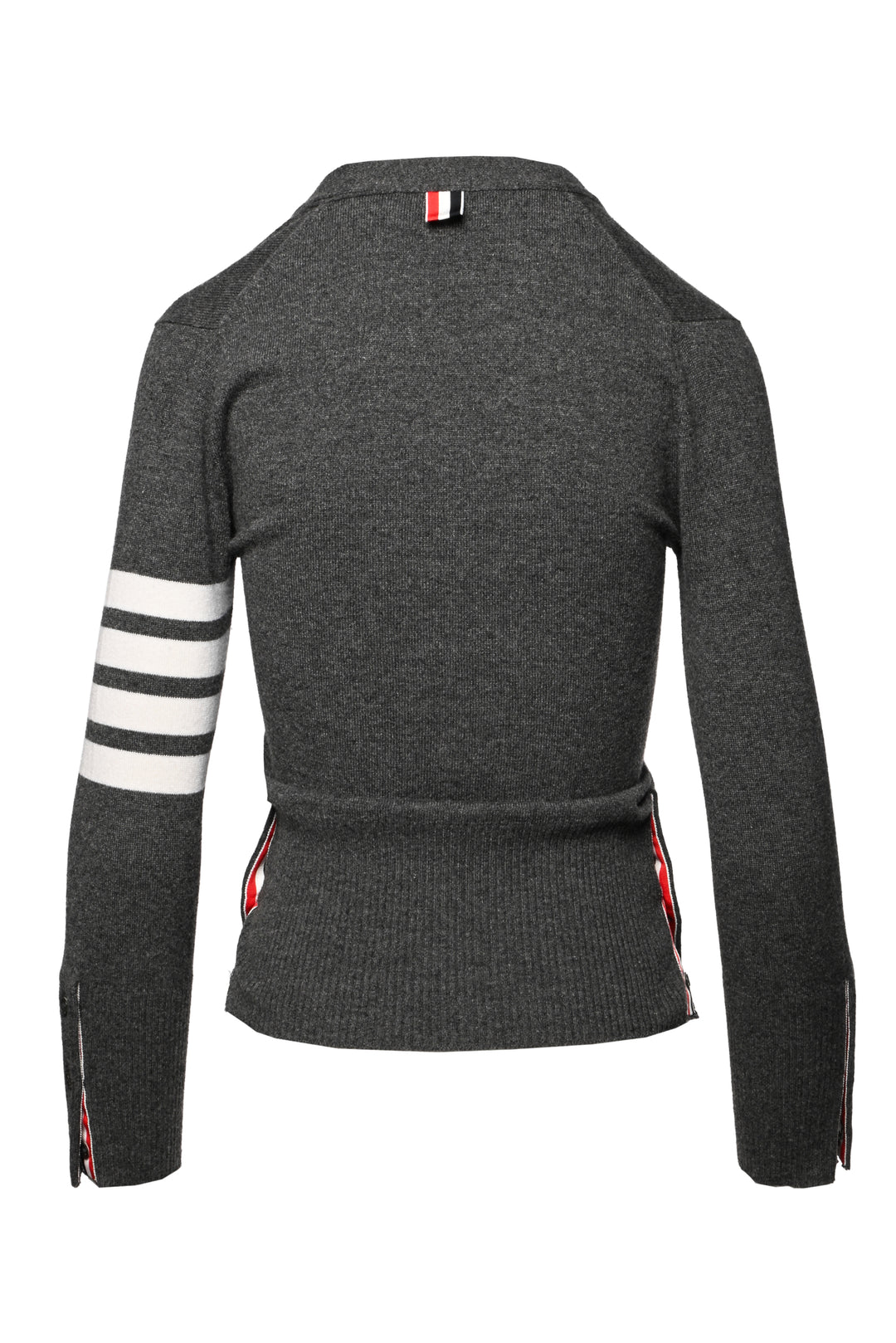 Thom Browne Size 38 4-Bar V-Neck Cashmere Cardigan