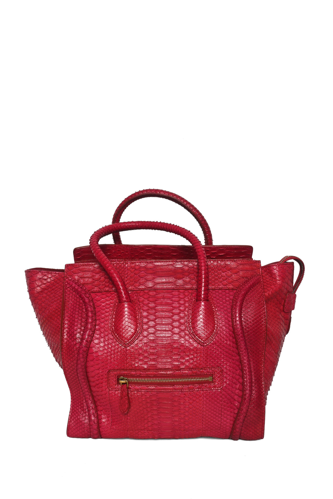 Celine Mini Python Luggage Tote