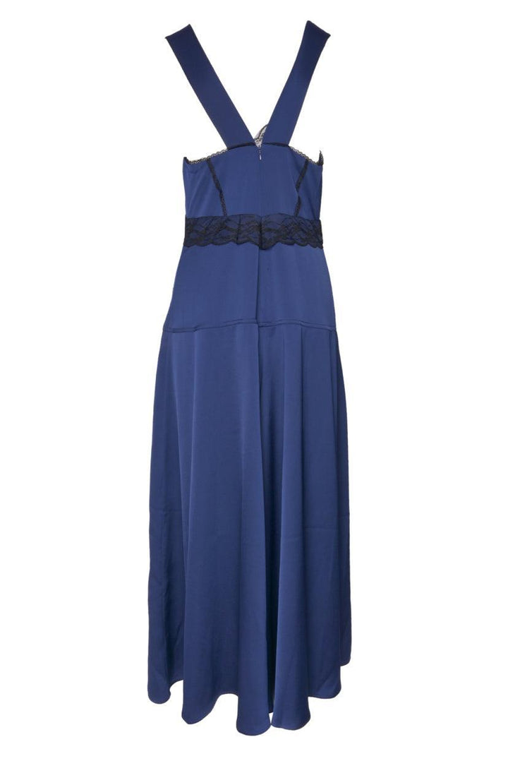 ME+EM Size 8 Satin & Lace Maxi Dress