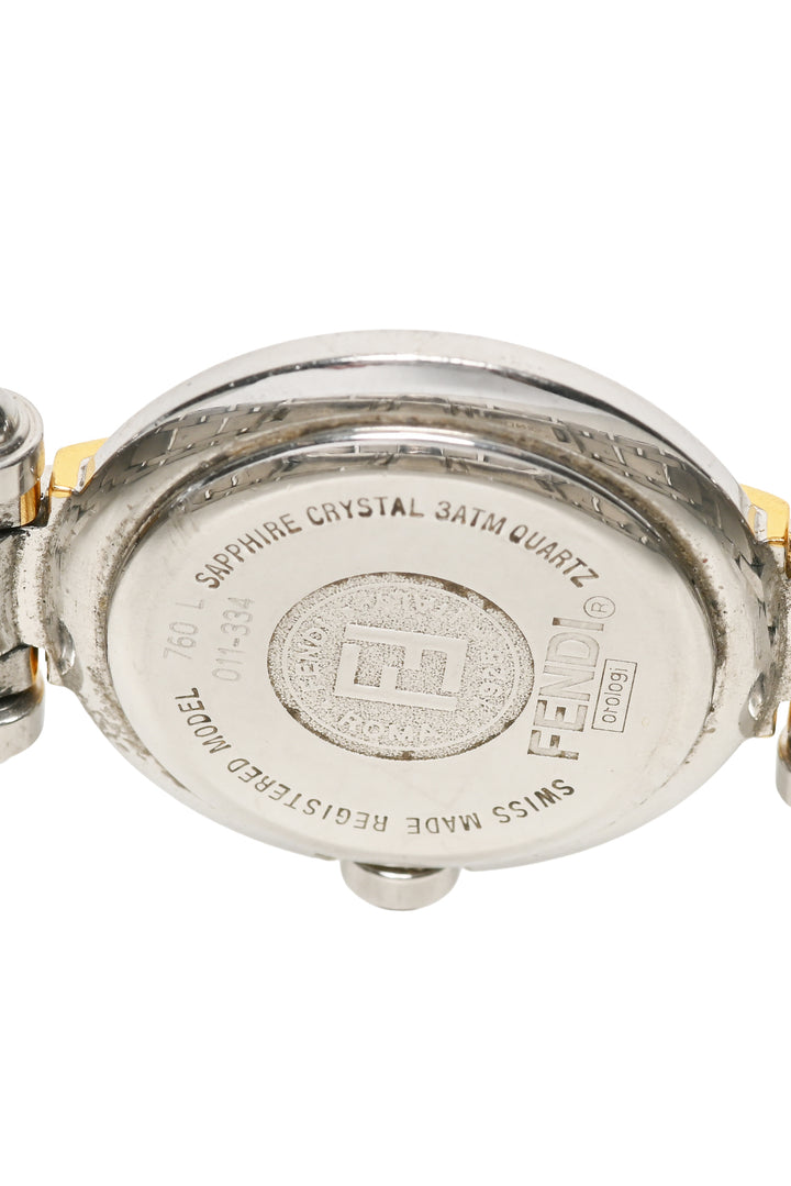 Fendi Orologi 760L Vintage Two Tone Mother of Pearl Watch
