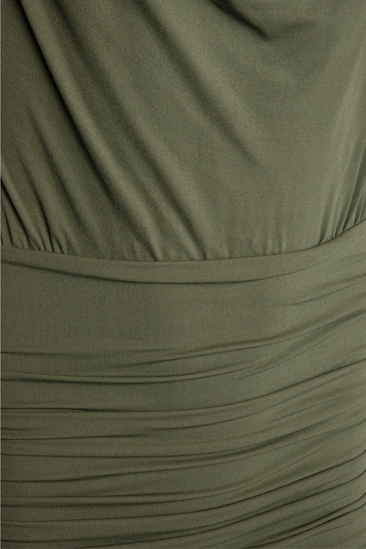 Alexandre Vauthier Size 40 Ruched Cowl Neck Dress