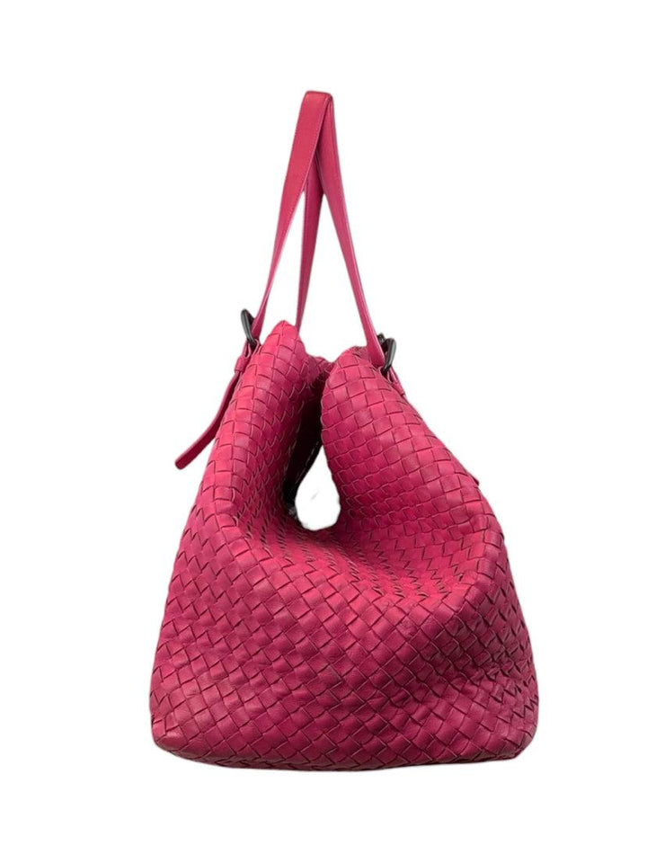 Bottega Veneta Intrecciato Woven Nappa Leather Large Cesta Tote