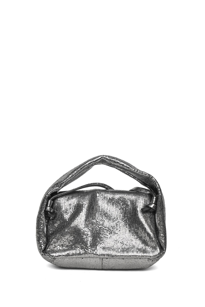 DEMELLIER LONDON Metallic Sheepskin Leather Mini Lisbon Crossbody Clutch