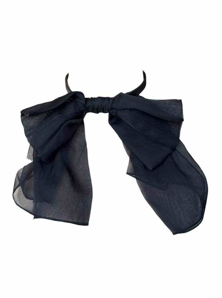 Saint Laurent Silk Bow Choker Necklace