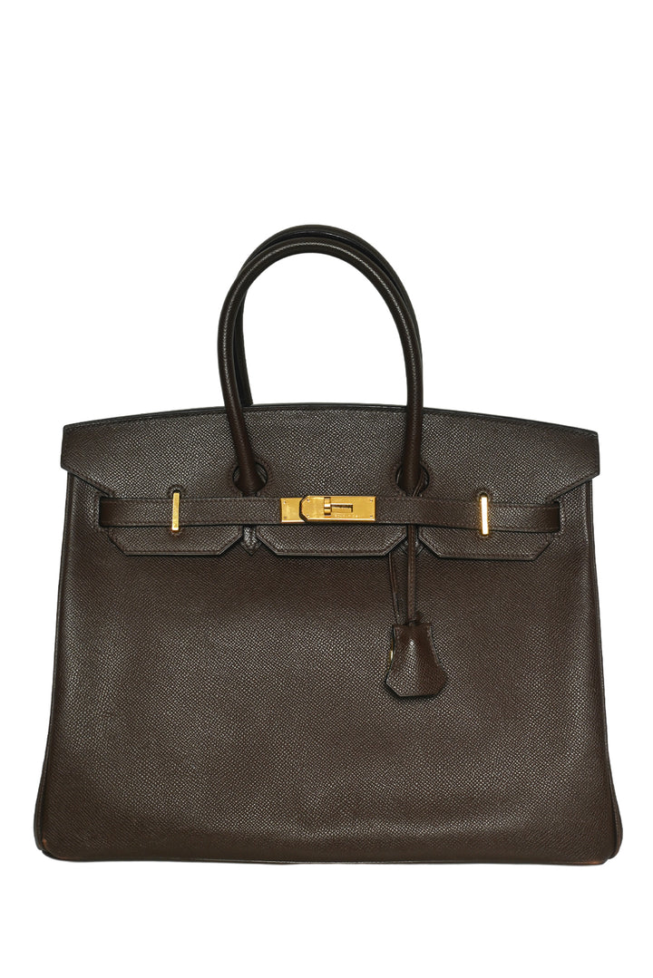 Hermes 2006 Birkin 35 in Chocolate Togo Leather