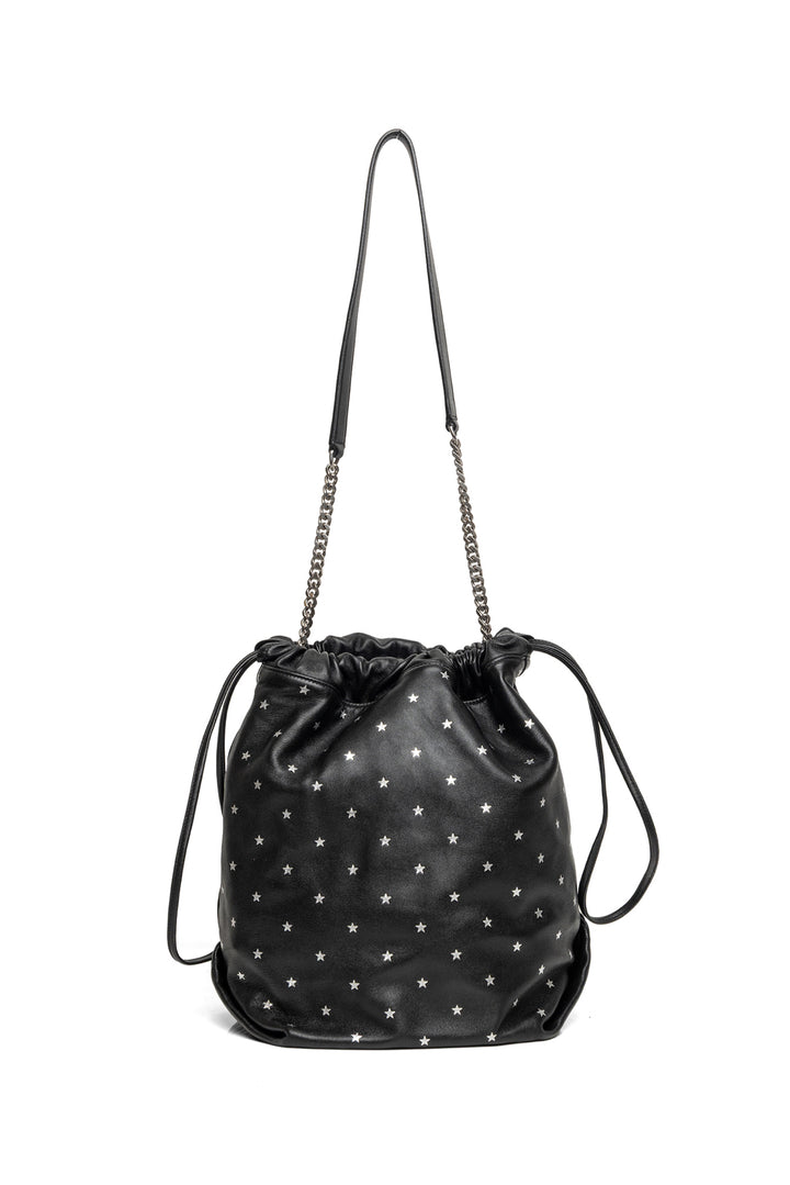 Saint Laurent 2019 All Over Silver Star Teddy Bucket Bag