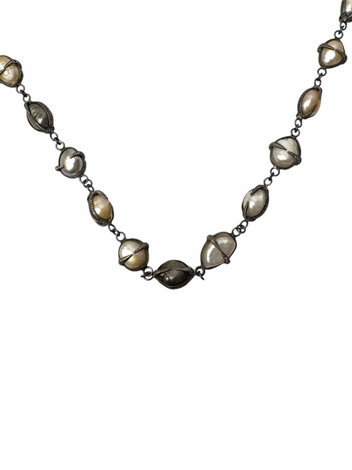 Balaam 925 Pearl Spike Necklace
