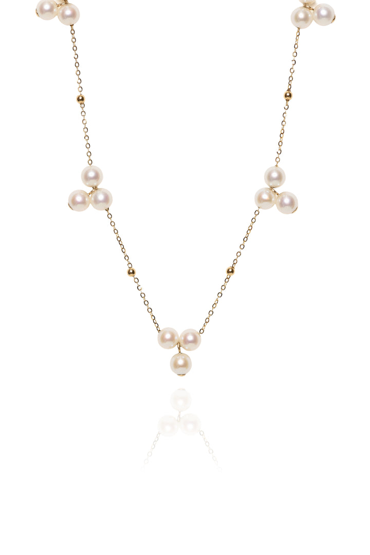 Gingiberi 18K Yellow Gold Seedling Aurora Pearl Necklace